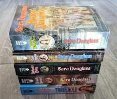 THE TROY GAME COMPLETE SERIES # 1-4 SARA DOUGLASS & THRESHOLD ALL 1ST EDITIONS