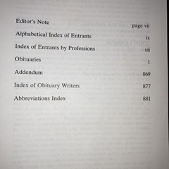 The Annual Obituary 1980 First Edition Hardcover St. Martin’s Press w DJ 874 pgs