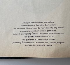 Tintin UK First Edition – The Red Sea Sharks – Hardcover 1960 Methuen Herge