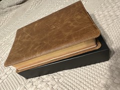 Schuyler ESV Stridon Bible – Desert Camel Calfskin Leather