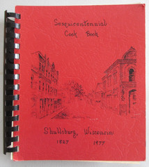 Vintage 1977 Shullsburg Wisconsin Sesquicentennial Cook Book Recipes 500+ pages
