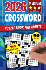 Medium Crossword Puzzle Book for Adults 90 Puzzles Brain Games w Solutions