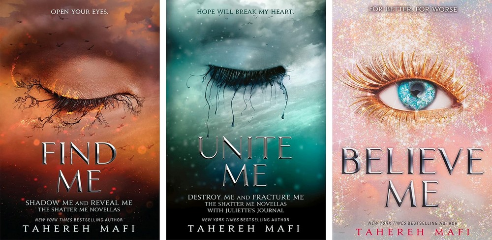 Tahereh Mafi 3 Books Collection Set (Find Me, Unite Me, Believe Me) NEW Paperbck