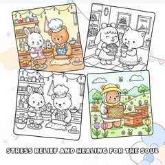 Relaxing Spiral-Bound Coloring Book for Mindfulness & Creativity – 32 Pages