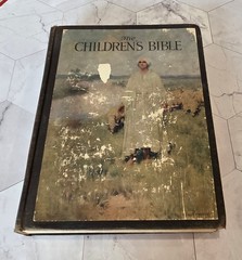 1922 THE CHILDREN’S BIBLE, Color and Duotone Illustrations,Old New Testaments VG