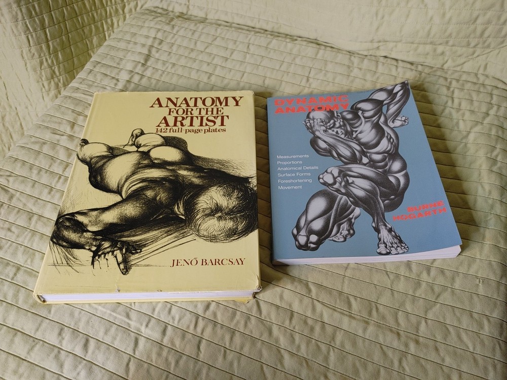 Anatomy for the Artist HC Jenö Barcsay + Dynamic Anatomy Pb Burne Hogarth