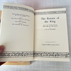THE LORD OF THE RINGS by J.R.R. Tolkien 1965 3 Volume Box Set 2nd Ed 1st Print