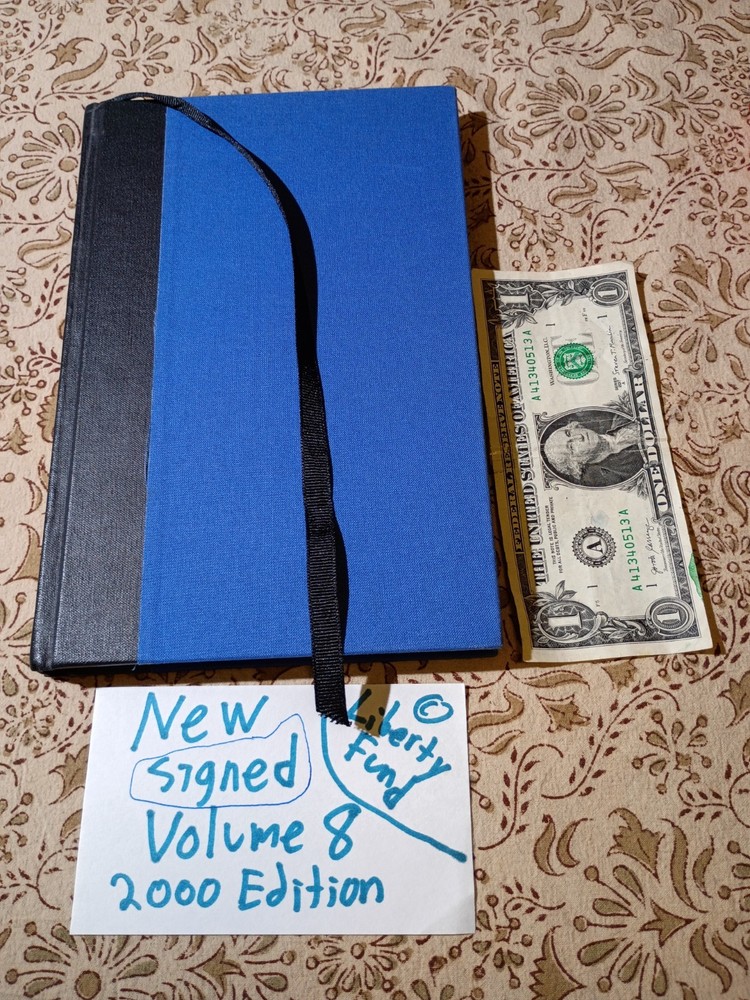 SIGNED 2000 HC Collected Works of James M. Buchanan Vol. 8 Democracy In Deficit