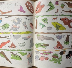 BAMBI Golden STICKER FUN 1988 Coloring Book Pre-Cut Stickers Lick Stick