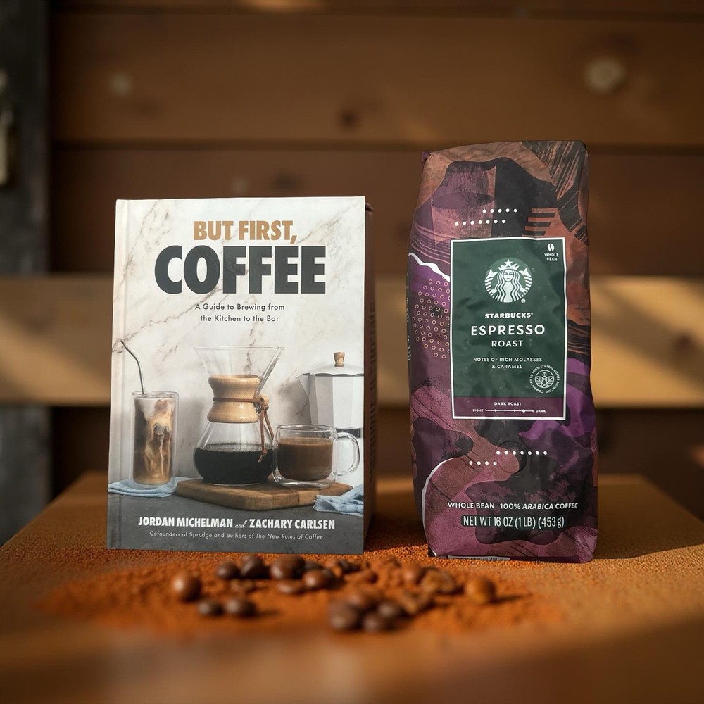 But First,Coffee:Guide to Brewing from the Kitchen to the Bar+16 Oz Coffee Beans