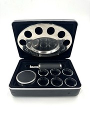 Legacy Portable Communion Set 6 Glasses Stainless Steel Host Wine Set Last Right