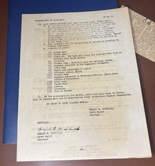 1955 ROTC Summer Camp Yearbook Fort Bragg, NC – w/ News Clippings, Training Memo