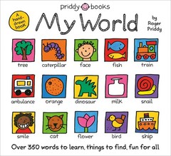 My World: A hand-drawn book with 350 words to learn, things to count, lots t…
