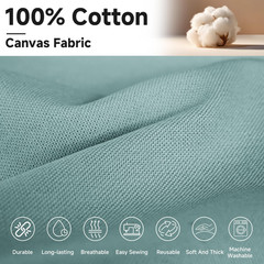Canvas Fabric by the Yard, 59” Wide, 10Oz Premium Natural Cotton Duck Canvas Fa