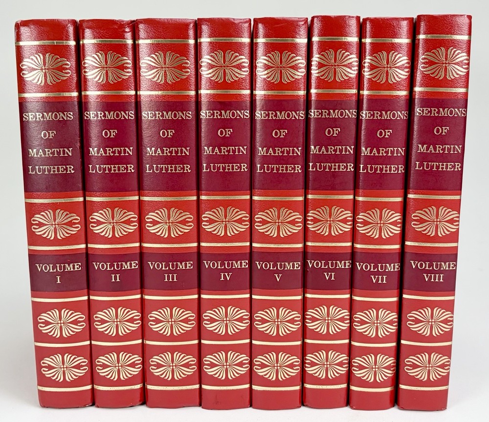 Sermons of Martin Luther Complete 8 Volume Set Baker Book House – 1983 Printing