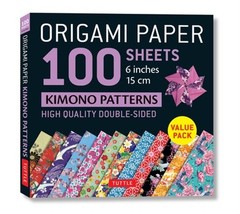 Origami Paper 100 Sheets Kimono Patterns 6″ (15 CM): High-Quality Double-Sided O