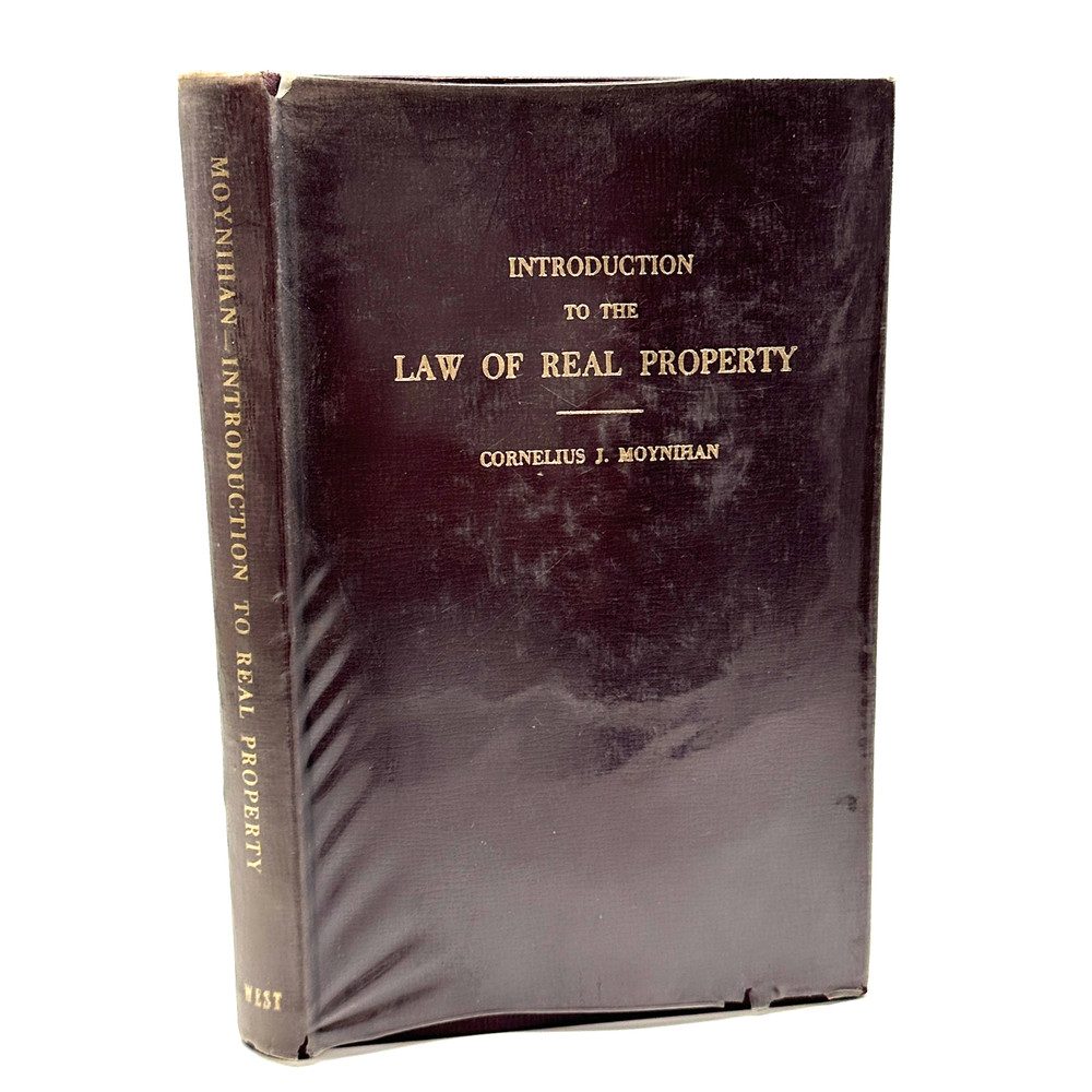 Introduction to the Law of Real Property Moynihan 1962 West Publishing Vtg Legal