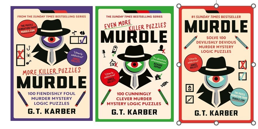 NEW Murdle Series 3 Books Set by KARBER G.T Vol I, II, III Paperback 2024