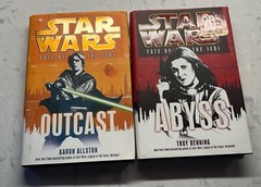 Star Wars Fate Of The Jedi Lot Of 4 Hardcover Books Omen Ascension Outcast Abyss