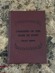 Brian Keene Darkness On The Edge Of Town Signed Number Clamshell Illustrated