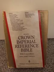 Crown Imperial Reference Bible King James Version Genuine Leather Nelson 586