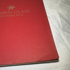Steuben Glass Christmas 1974 catalog Book With Price List