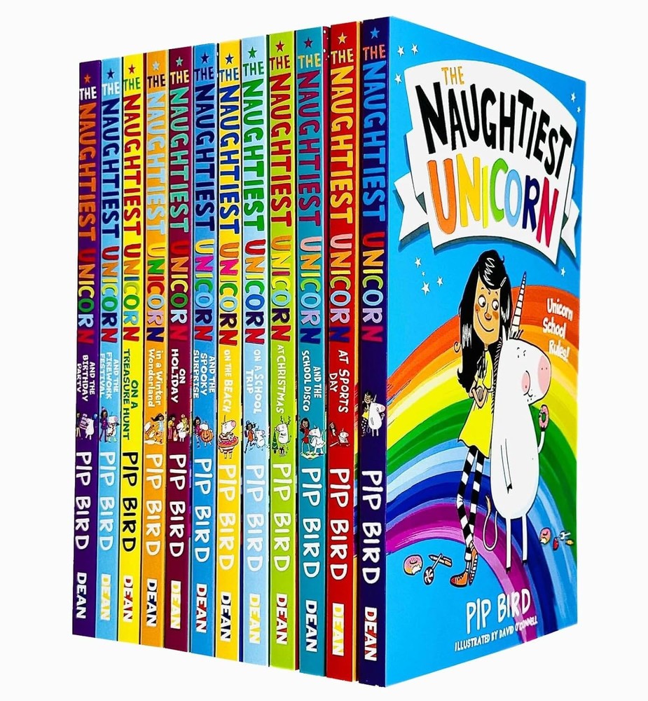 The Naughtiest Unicorn Series 12 Books Paperback Set – Ages 5-8 – By Pip Bird