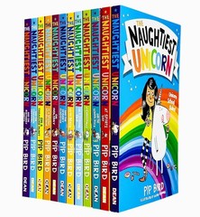 The Naughtiest Unicorn Series 12 Books Paperback Set – Ages 5-8 – By Pip Bird