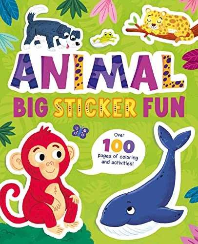 Animal Big Sticker Fun: Over 100 Pages of – Paperback, by IglooBooks – Very Good