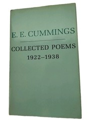 Hardcover Book: e.e. cummings Collected Poems 1922-1938, VG Condition
