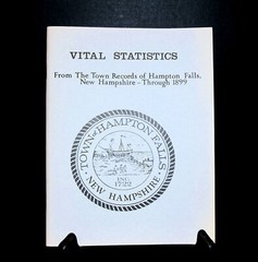 ’Hampton Falls NH Vital Statistics’ Town Records thru 1899 by Nichipar 184 Pages