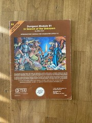 Advanced Dungeons And Dragons Module B1 In Search Of The Unknown