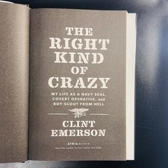 The Right Kind of Crazy Clint Emerson 2019 First Edition First Printing HC DJ