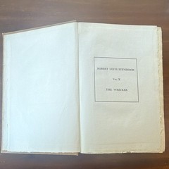 Robert Louis Stevenson The Wrecker Vol. X HC 1891 English Fiction Novel