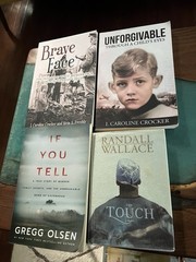 Nonfiction Memoir Book Lot – Crocker, Evenbly, Olsen, Wallace – WWII, True Crime