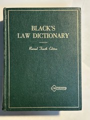 Vintage Black’s Law Dictionary Revised Fourth Edition 1968