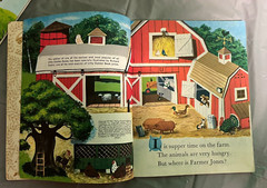 Vintage Children’ Animal books – Barn Panorama/Old MacDonald/Farmer Jones+1