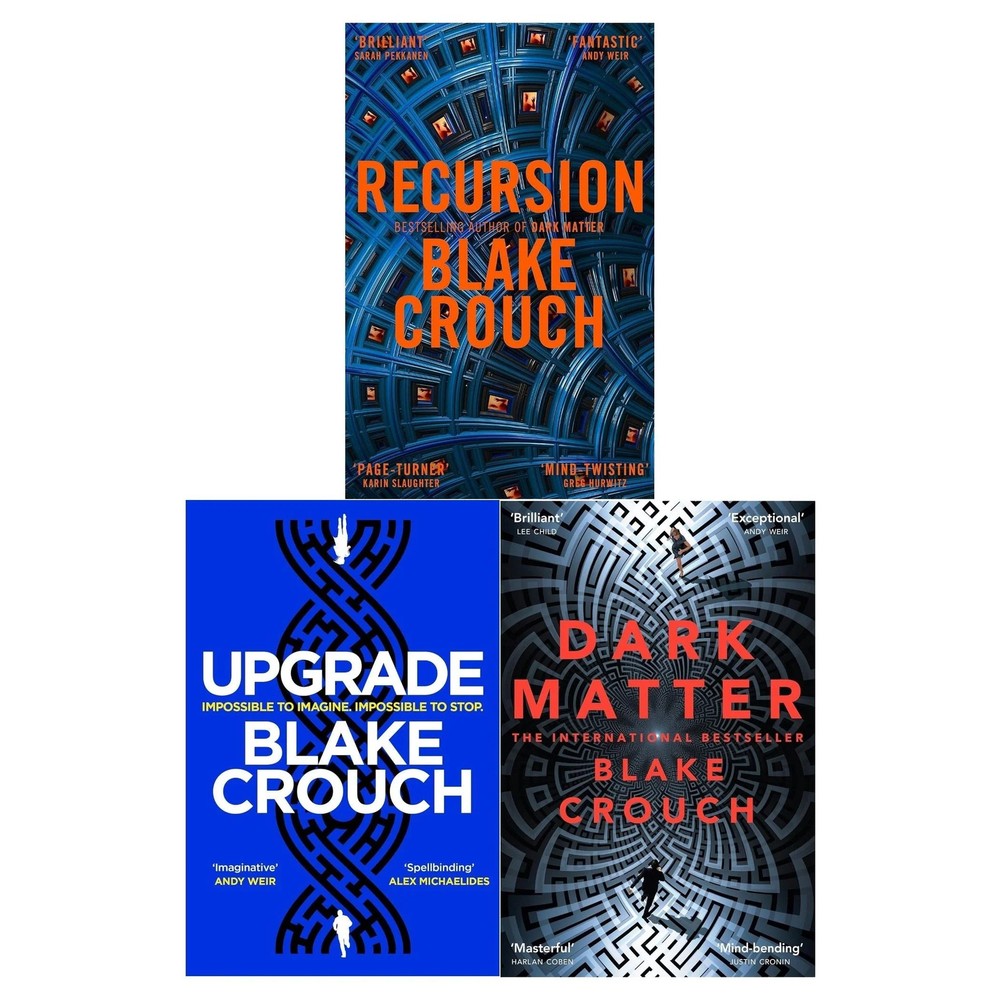 Blake Crouch Collection 3 Books Set (Upgrade, Recursion, Dark Matter) NEW