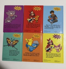 Lot Of 6 Vintage Children POKEMON Scholastic Books 2004-2005 Hardcover Pikachu
