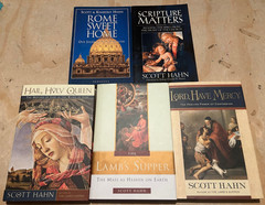 Catholic 5 Book Lot Scott Hahn (3 hardcover, 2 paperback)