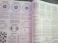 Lot of 2 Family Variety Puzzles & Games & 1 Book With Crosswords by Penny Press