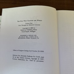 “The Man Who Changed the World” 2 Volume Set By Herbert Lockyer 1966