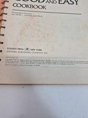 Vintage 1971 Betty Crocker’s GOOD AND EASY COOKBOOK Golden Press 1st Printing