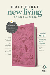 NLT Large Print Premium Value Thinline Bible, Filament-Enabled Edition (Leather