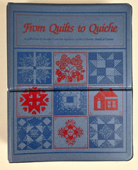 From Quilts To Quiche Cookbook Recipes 288 Pages Vintage Hardcover Notebook