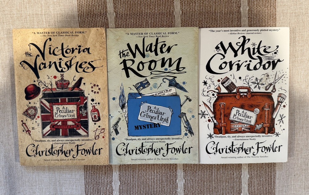 Lot of 3 Bryant & May Mystery Paperbacks by Christopher Fowler, Peculiar Crime
