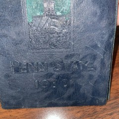 1930 Penn State Leather Book 6” X 4” Hand Made Vintage 30ish Pages