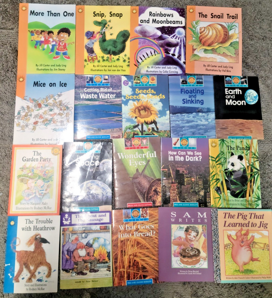 * Lot of 62 Sunshine/TWIG Books The Wright Group Early Emergent Readers *