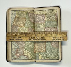 1914 Pocket Dictionary Grand Island Business College Nebraska w/Maps & More RARE