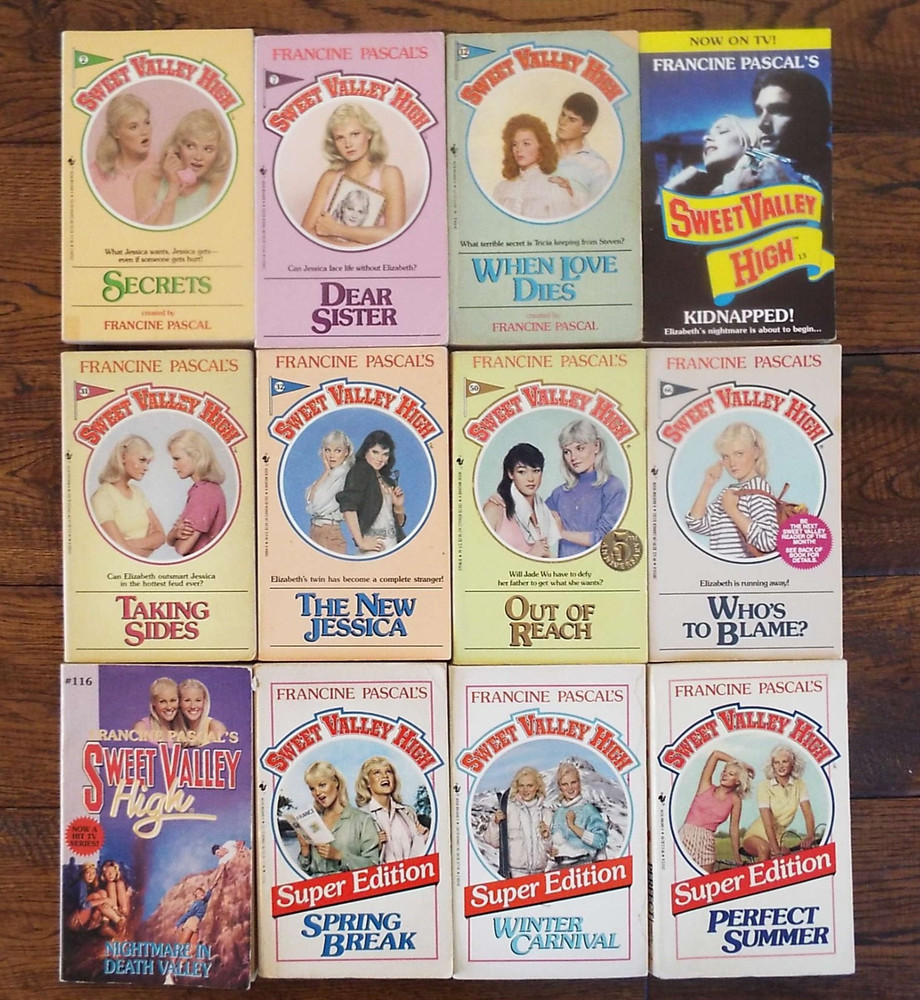 Lot 12 SWEET VALLEY HIGH Series Vtg Books by Francine Pascal